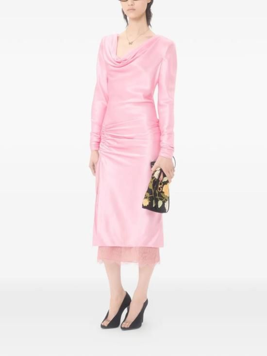 26SS 발렌티노 가라바니 미디 원피스 BVAK058M6 CY4 ABSOLUTE ROSE - VALENTINO GARAVANI