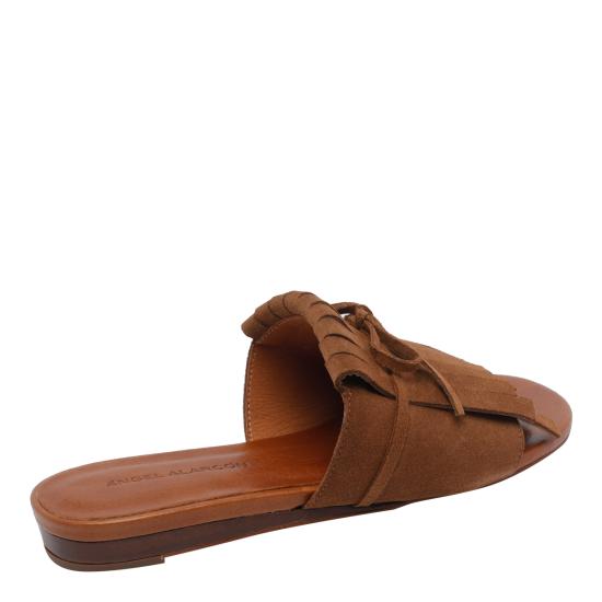 26SS 엔젤 알라르콘 뮬/슬리퍼 26070 638ALONDON BROWN Brown - ANGEL ALARCON