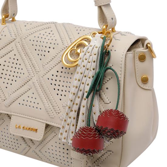 26SS 라캐리 숄더백 161PXM414LEA IVO White - LA CARRIE