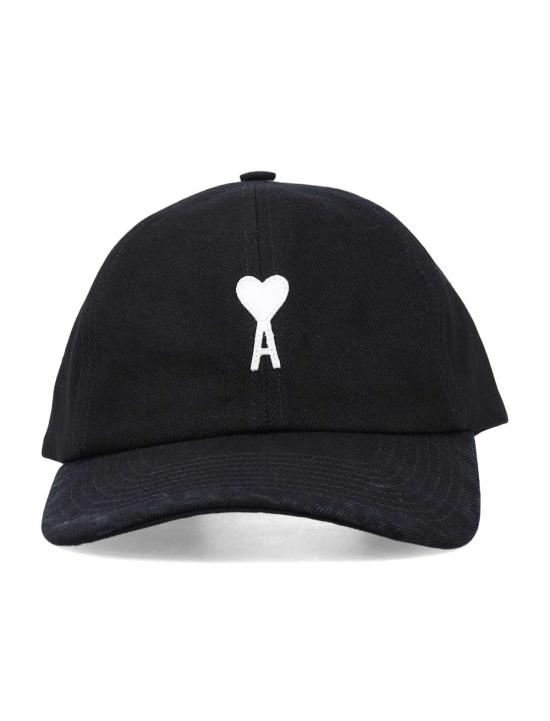  아미 모자 Ami Alexandre Mattiussi Ami De Coeur 펠트 캡 블랙