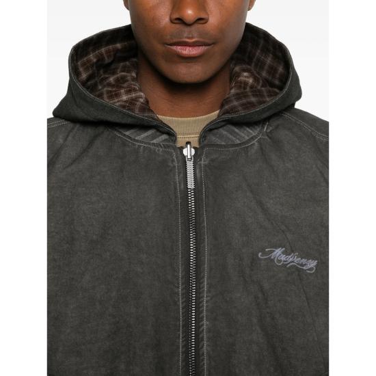 26SS 매드프렌지 후드 티셔츠 OVERSIZED HOODED BOM GREY BROWN - MADFRENZY