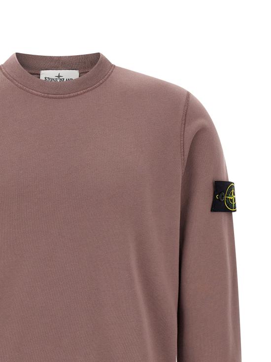 26SS 스톤 아일랜드 오가닉 코튼 플리스 레귤러 핏 크루넥 스웨트셔츠 L1S156100060S0051V008F - STONE ISLAND