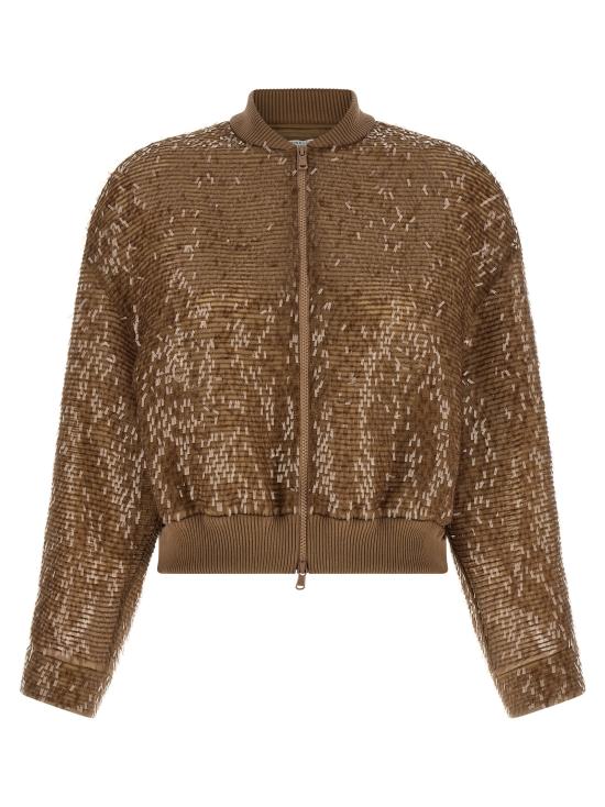 26SS 브루넬로 쿠치넬리 가디건 MF940HW306C9267 Brown