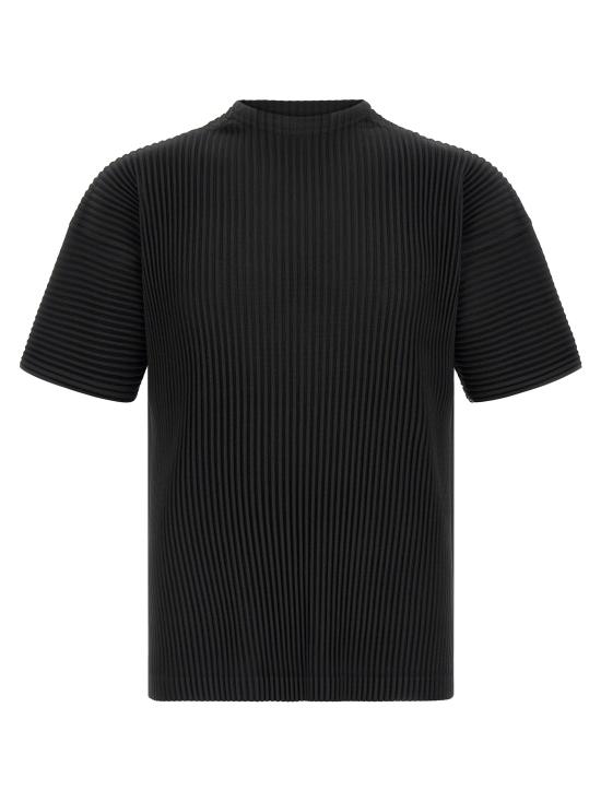 26SS 옴므 플리세 이세이 미야케 반팔 티셔츠 HP66JK03315 Black