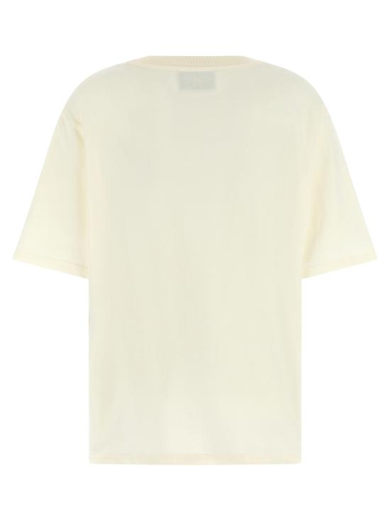 26SS 아미 하트 로고 코튼 자수 티셔츠 UTS341726136 White - AMI