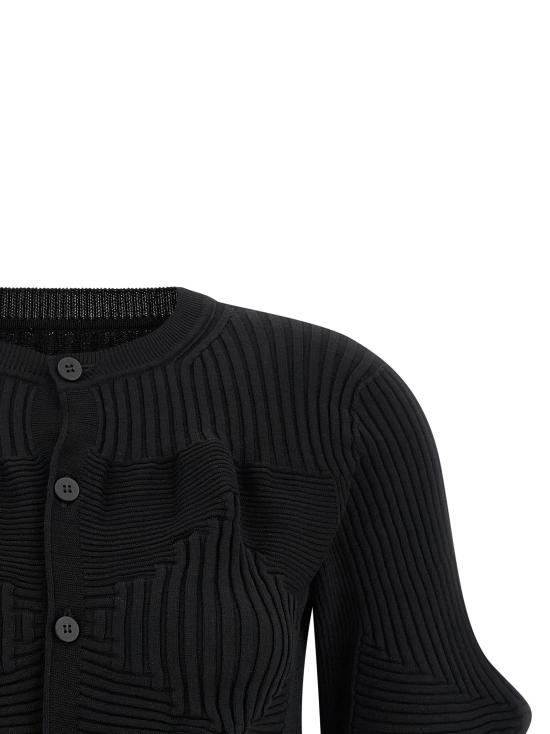 26SS 이세이 미야케 링키지 그룹 가디건 IM66KO78215 Black - ISSEY MIYAKE