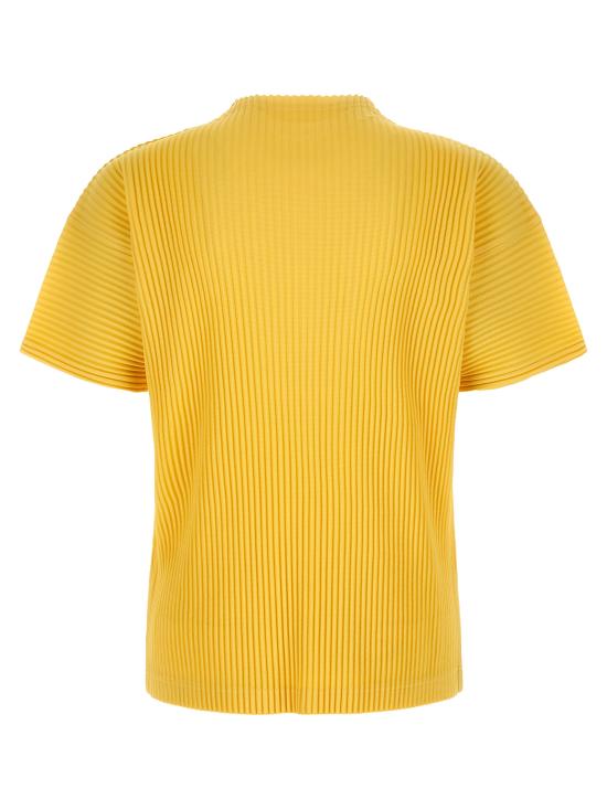 26SS 옴므 플리세 이세이 미야케 반팔 티셔츠 HP66JK03354 Yellow - HOMME PLISSE' ISSEY MIYAKE