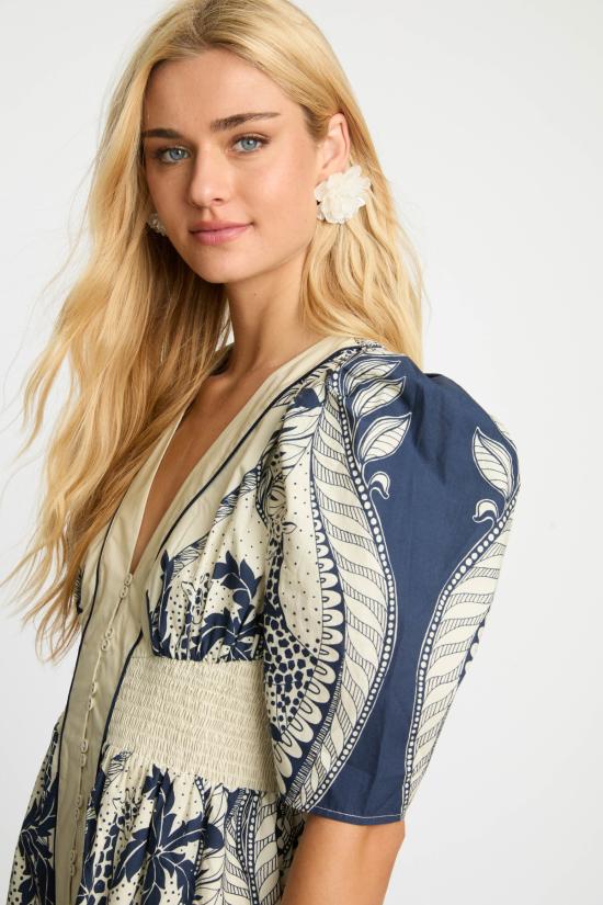  카바예로 숏 원피스 루신다 드레스 잉크 아일랜드 - CABALLERO