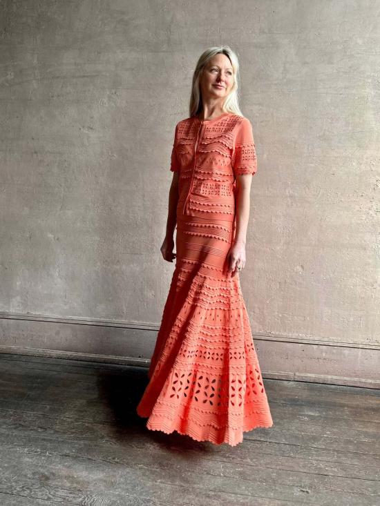  울라 존슨 롱 스커트 Ulla Johnson Annisa 아일렛  코럴 피오니 - ULLA JOHNSON