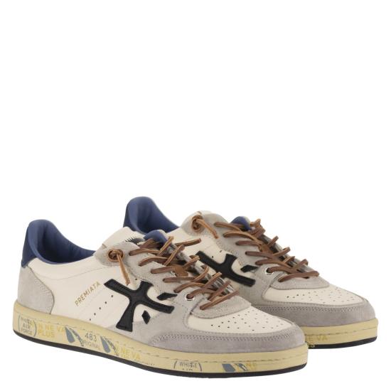 26SS 프리미아타 BSKT 바스켓 클레이 스니커즈 BSKTCLAY WHITE GREY BLUE - PREMIATA