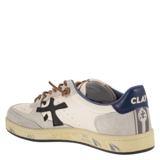 26SS 프리미아타 BSKT 바스켓 클레이 스니커즈 BSKTCLAY WHITE GREY BLUE - PREMIATA