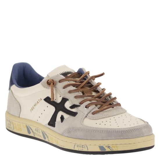 26SS 프리미아타 BSKT 바스켓 클레이 스니커즈 BSKTCLAY WHITE GREY BLUE - PREMIATA