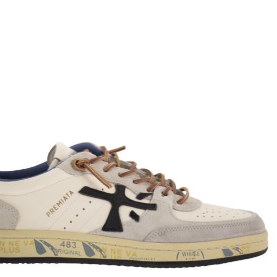 26SS 프리미아타 BSKT 바스켓 클레이 스니커즈 BSKTCLAY WHITE GREY BLUE - PREMIATA