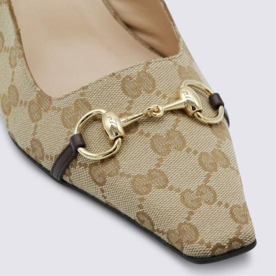  구찌 힐/펌프스 베이지 펌프스 샌드 GG - GUCCI