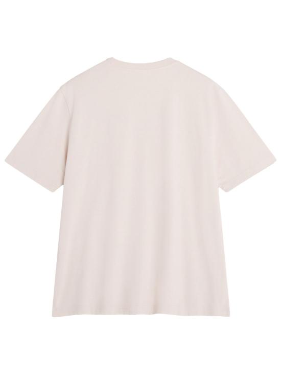 26SS 메종키츠네 반팔 티셔츠 QM00104KJ7025 0447 LILAC POWDER - MAISON KITSUNE