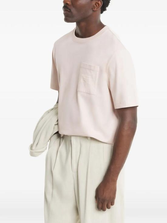 26SS 메종키츠네 반팔 티셔츠 QM00104KJ7025 0447 LILAC POWDER - MAISON KITSUNE