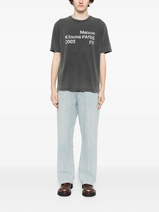 26SS 메종키츠네 반팔 티셔츠 PM00124KJ7036 0519 BLACK FADED - MAISON KITSUNE
