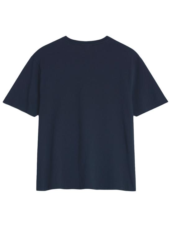 26SS 메종키츠네 폭스 헤드 레귤러 티셔츠 PM00107KJ7026 0413 CLASSIC NAVY - MAISON KITSUNE