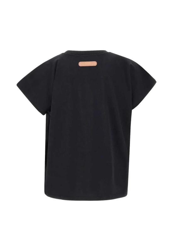 26SS 피디에프 반팔 티셔츠 DFM54033TJ112WORLD BLACK BLACK - PDF