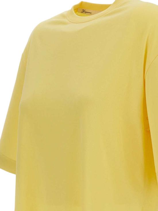 26SS 자크뮈스 반팔 티셔츠 26ETSW00588AJ00254 LIGHT YELLOW 210 - JACQUEMUS