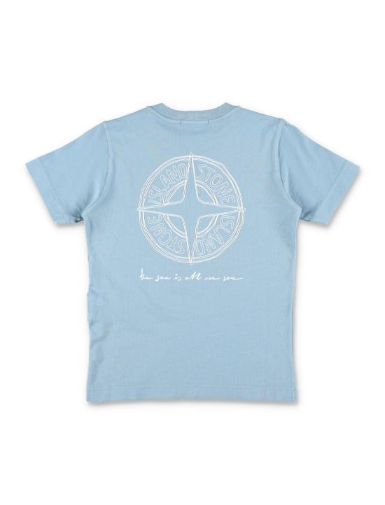 26SS [키즈] 스톤 아일랜드 티셔츠 2100011S0369 V004A DUST BLUE - STONE ISLAND