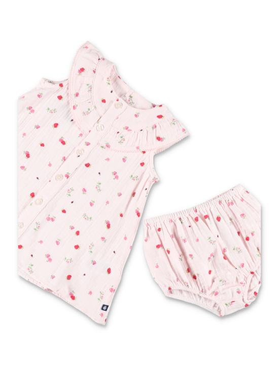 26SS [키즈] 쁘띠바또 원피스 A0F1G 01 Rosa - PETIT BATEAU