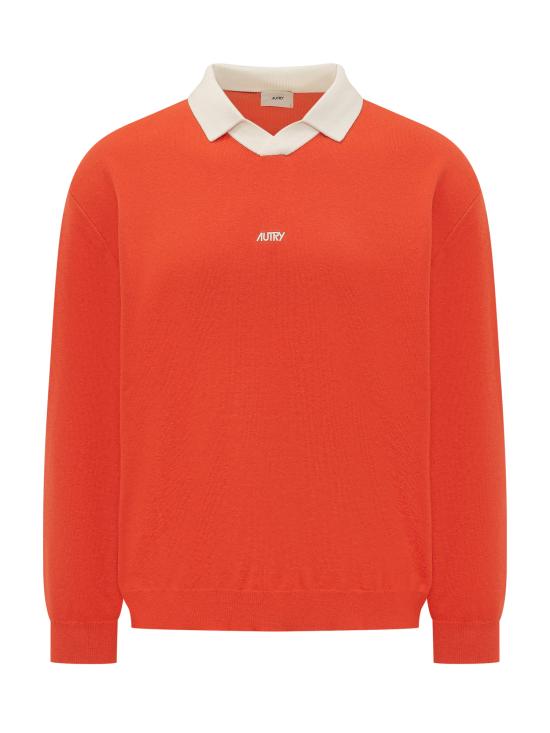 26SS 오트리 폴로 티셔츠 POPX 024H COTTON CHOCINEAL