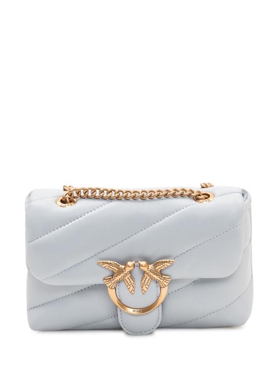 26SS 핑코 크로스백 100040A0F2 E37Q AZZURRO CELESTE ANTIQUE GOLD