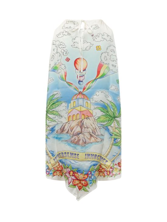 26SS 카사블랑카 원피스 WSS26DR203 01 BETTER DAYS - CASABLANCA