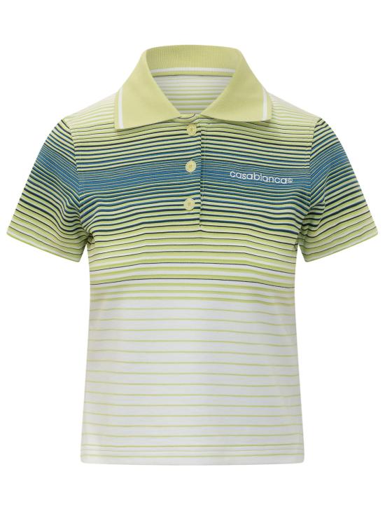 26SS 카사블랑카 폴로 티셔츠 WSS26JTP510 01 CASABLANCA TEXT