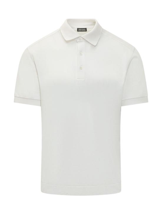 26SS 에르메네질도제냐 폴로 티셔츠 UH341A3H786 N01 105 BIANCO