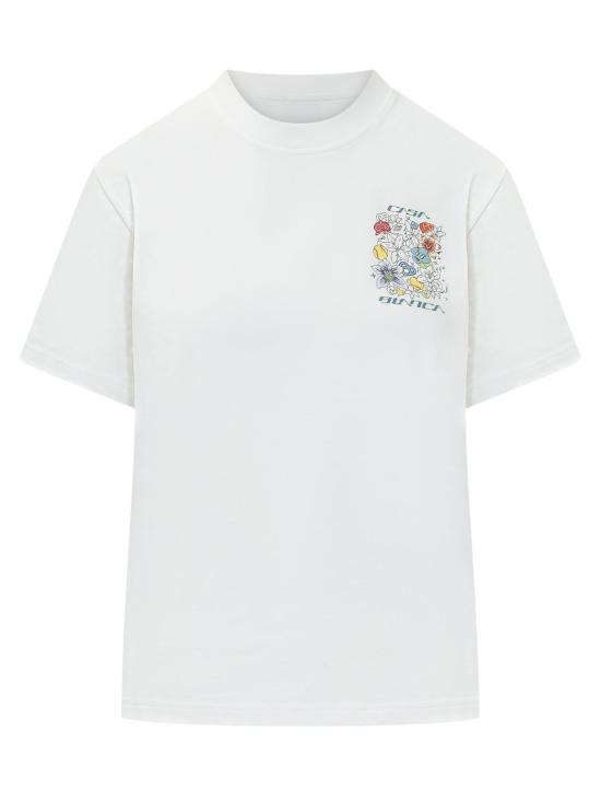 26SS 카사블랑카 반팔 티셔츠 WSS26JTS046 03 BRIGHT WHITE