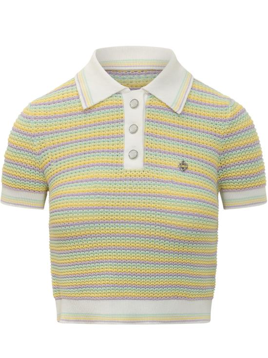 26SS 카사블랑카 폴로 티셔츠 WSS26KW1292 01 MULTI