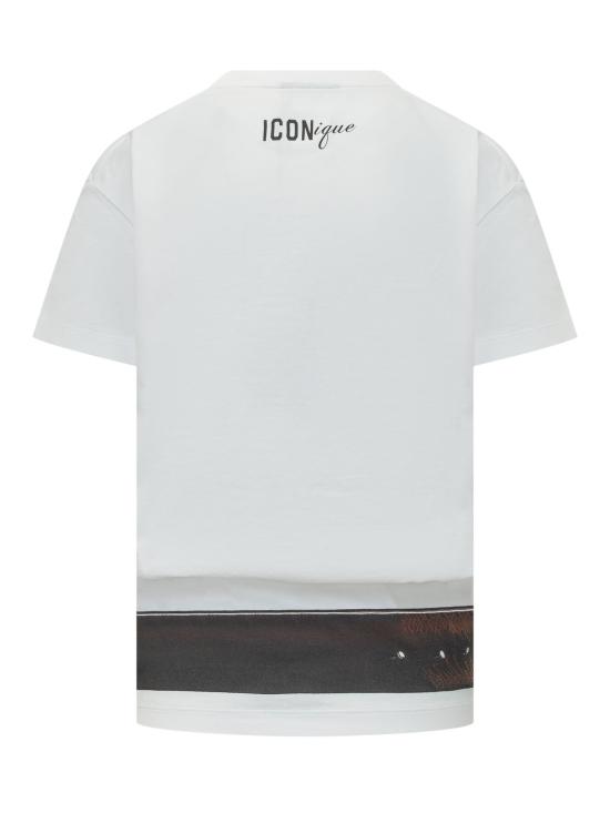 26SS 디스퀘어드2 반팔 티셔츠 S73GC0301D20033 100 WHITE - DSQUARED2