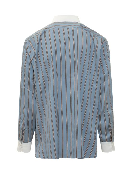 26SS 톰포드 긴팔 셔츠 HRN006FMS111 UUB BLUE MULTICOLOR - TOMFORD