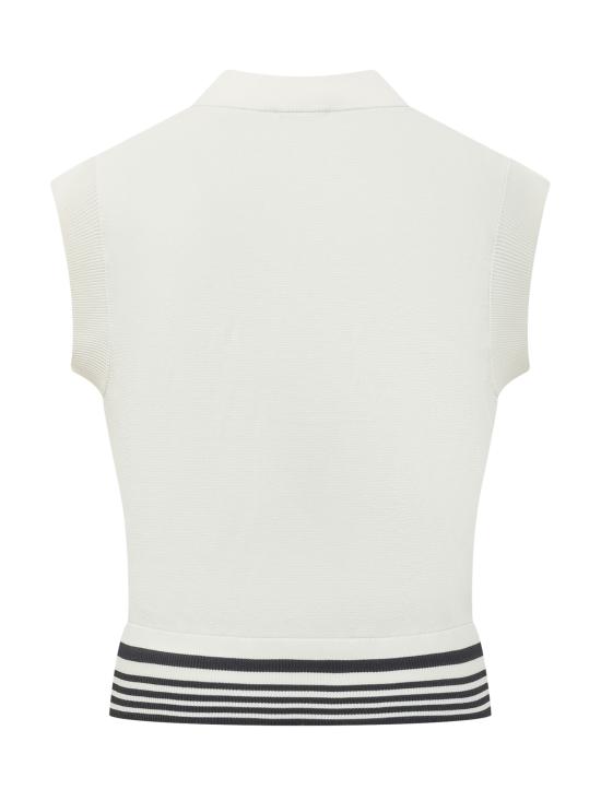 26SS 오트리 민소매 티셔츠 VEPW 030W KNIT WHITE - AUTRY