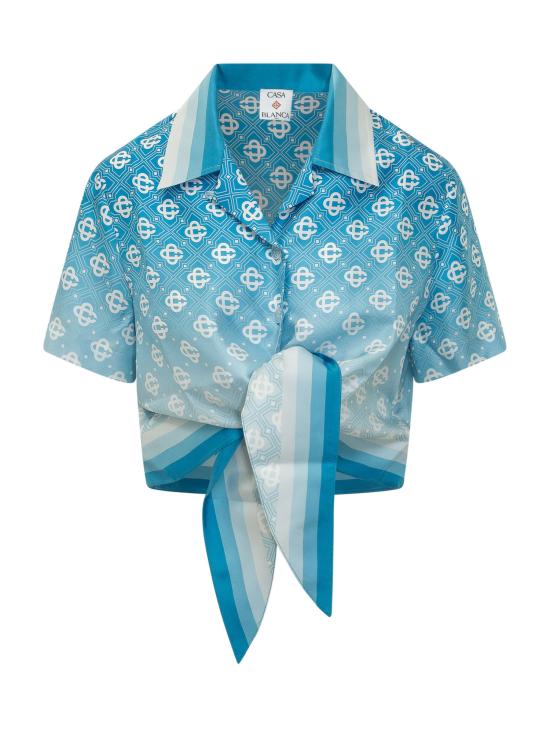 26SS 카사블랑카 셔츠 WSS26SH266 01 GRADIENT DIAMOND MONOGRAM