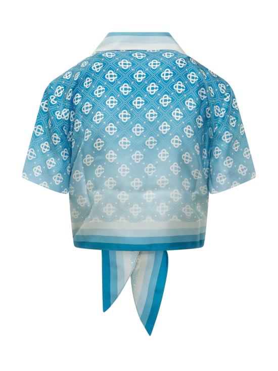 26SS 카사블랑카 셔츠 WSS26SH266 01 GRADIENT DIAMOND MONOGRAM - CASABLANCA