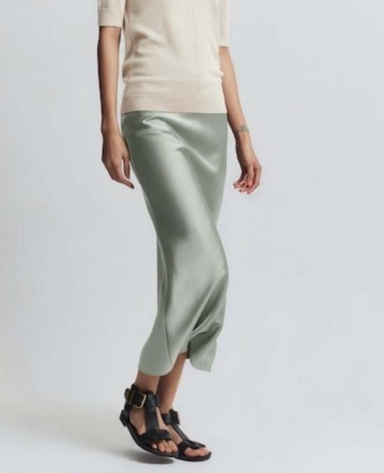  세인트 아트 롱 스커트 Saint Art Talia Charmeuse 맥시