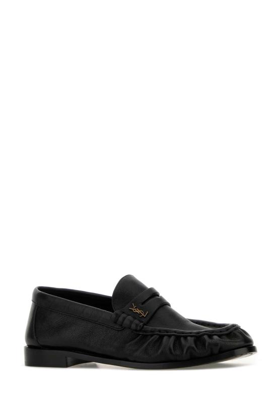 26FW 생로랑 르 로퍼 플랫 슬립온 81890825VAA 1000 Black - SAINT LAURENT