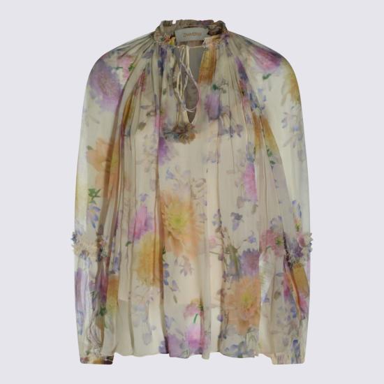  짐머만 블라우스 지머만 크림 달리아  탑