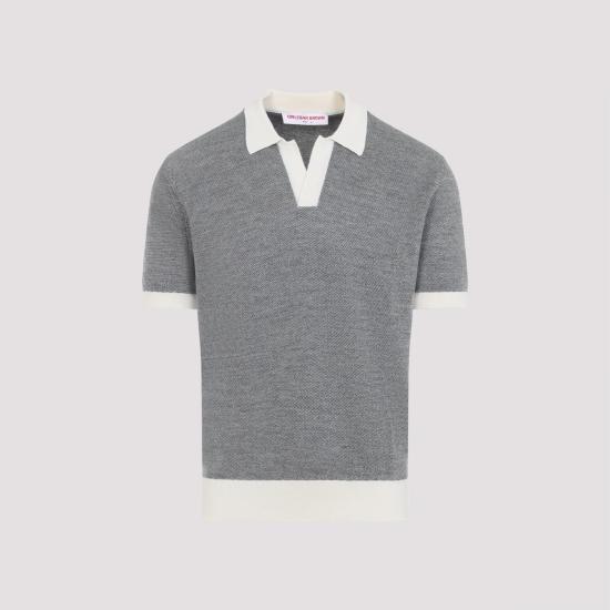 26SS 올레바 브라운 폴로 티셔츠 281779 CHARCOAL WHITE SAND - ORLEBAR BROWN