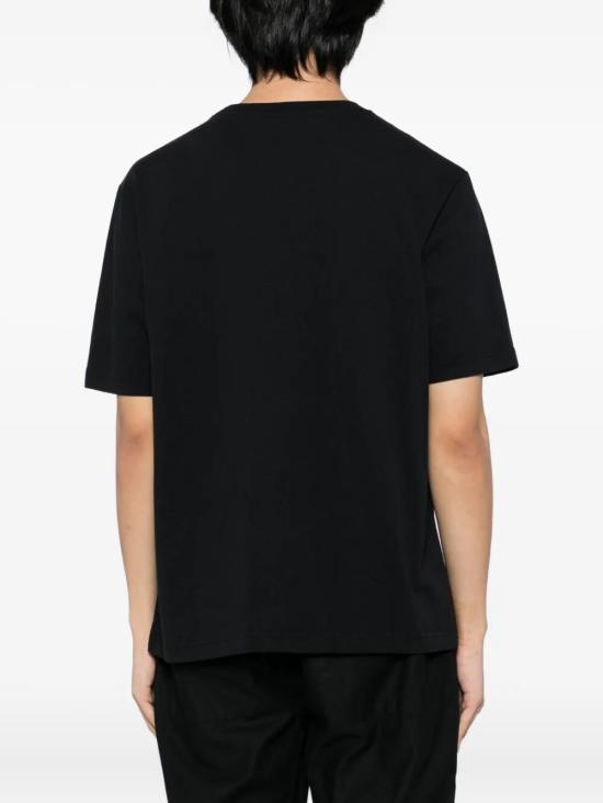 26SS 메종키츠네 핸드라이팅 컴포트 티셔츠 MM00126KJ7025 0197 BLACK WHITE - MAISON KITSUNE