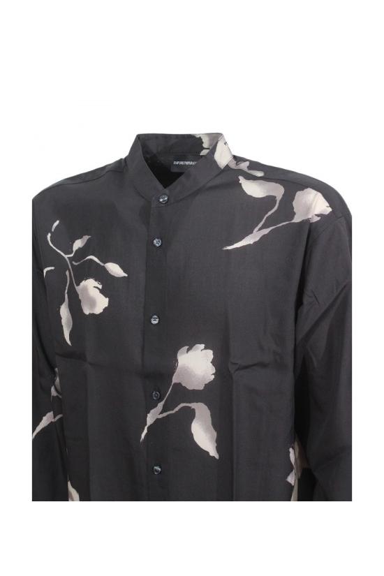 25SS 엠포리오 아르마니 긴팔 셔츠 EM001770 AF14214FC165 Black - EMPORIO ARMANI