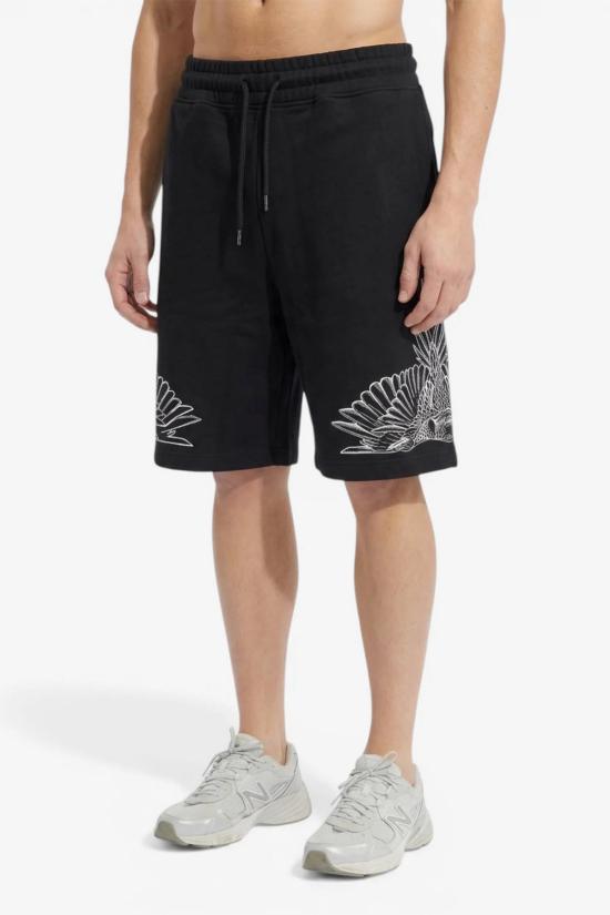 26SS 마르셀로 불론 숏팬츠 S6CMMABE013 Black - MARCELO BURLON