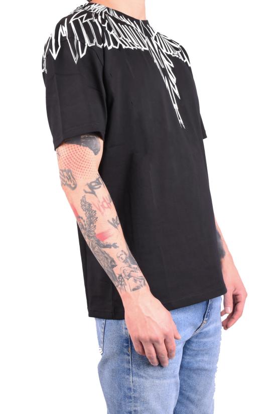 26SS 마르셀로 불론 반팔 티셔츠 S6CMMATH010 Black - MARCELO BURLON