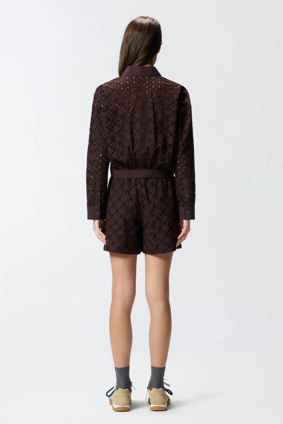 26SS 핑코 블라우스 106277A32RM28 Brown - PINKO