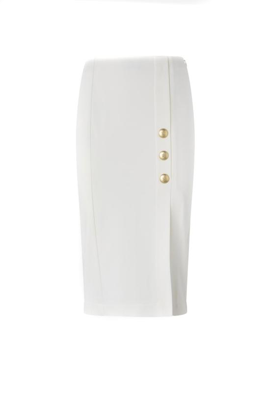 25FW 핑코 미디 스커트 105458A24CZ05 White