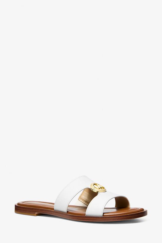 26SS 마이클 코어스 뮬/슬리퍼 40S6ERFS2L085 White - MICHAEL KORS