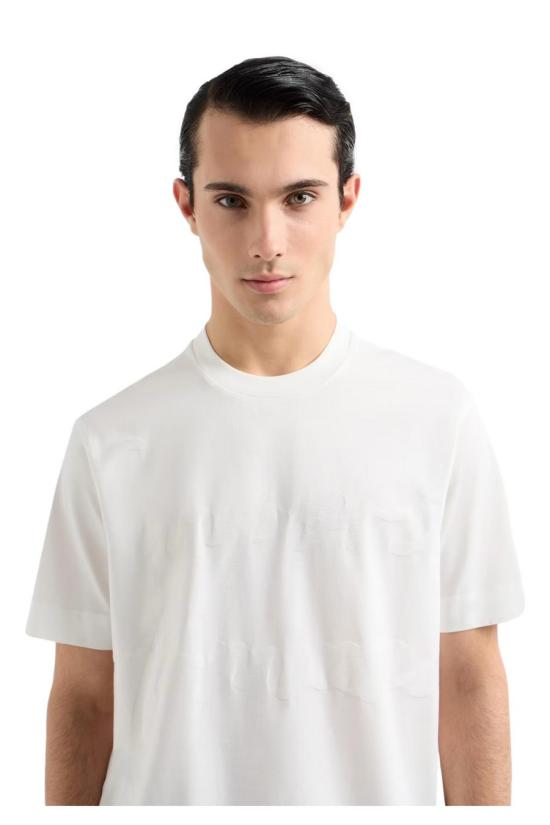 25SS 엠포리오 아르마니 반팔 티셔츠 EM000943 AF10762F0084 White - EMPORIO ARMANI